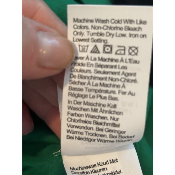 NWT J. Crew Green Cotton Dress, 8 - Picture 15 of 16
